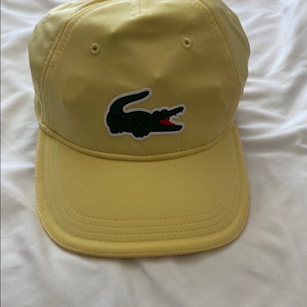 Lacoste Yellow Cap with Green Logo
